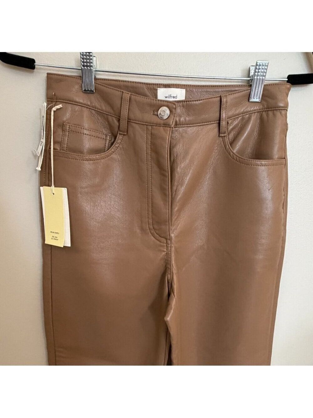Aritzia Wilfred The Melina Cropped Leather Pants - Picture 6 of 11